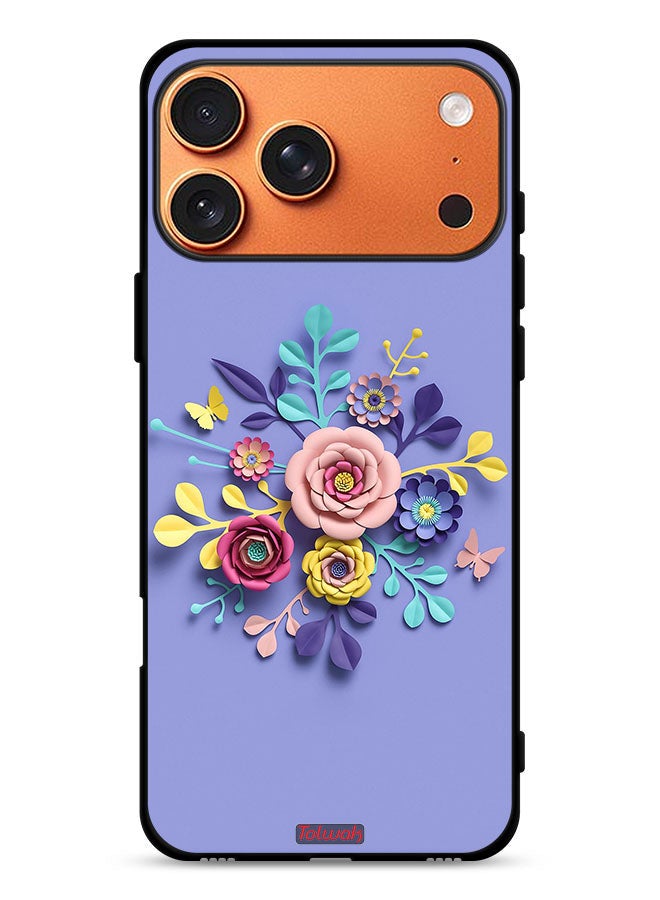 Tolwak Apple iPhone 17 Pro Max Protective Case Cover Flowers Art - Image 1