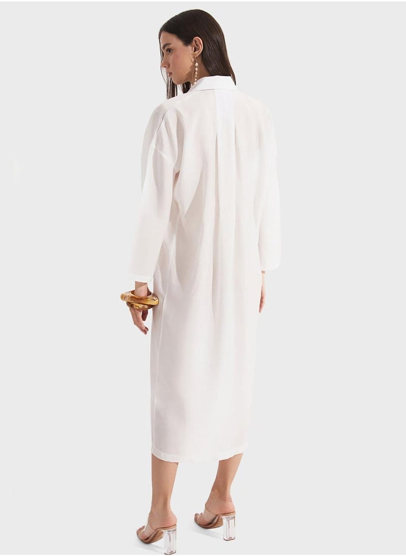 JUNE Relaxed Shirred Dress - Image 2