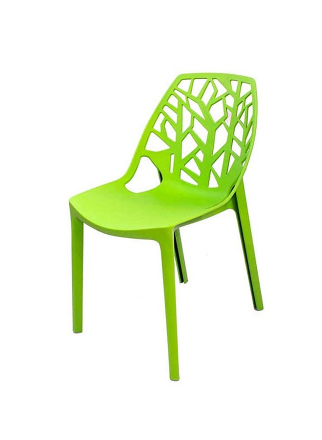 JILPHAR FURNITURE Stackable Green Plastic Dining Chair 