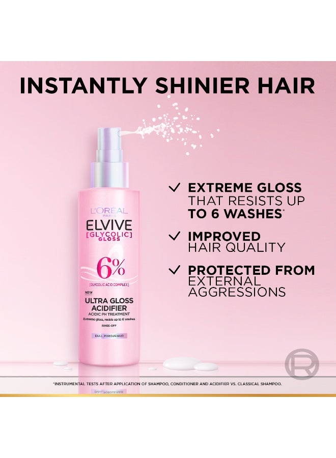 لوريال باريس ألفيف جليكوليك جلوس عناية موازنة لحموضة الشعر 150ML - Image 5