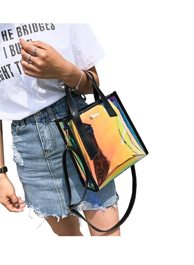 Women's Transparent Laser Crossbody Bag, Single Shoulder Crossbody Bag, Stylish Handbag, 2-in-1 Bag Suitable for Sports, Concert, Prom, Party, Present  - Image 3