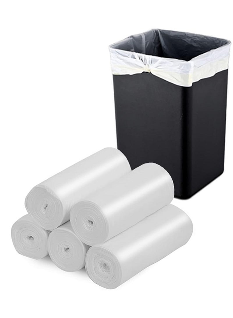 Ideal Pack Biodegradable White Trash Bags – 10 Gallon | 56 x 60 cm | 50 Pieces | Durable & Leak-Resistant Bin Liners for Home, Kitchen, Office & Bathroom Use - Image 2