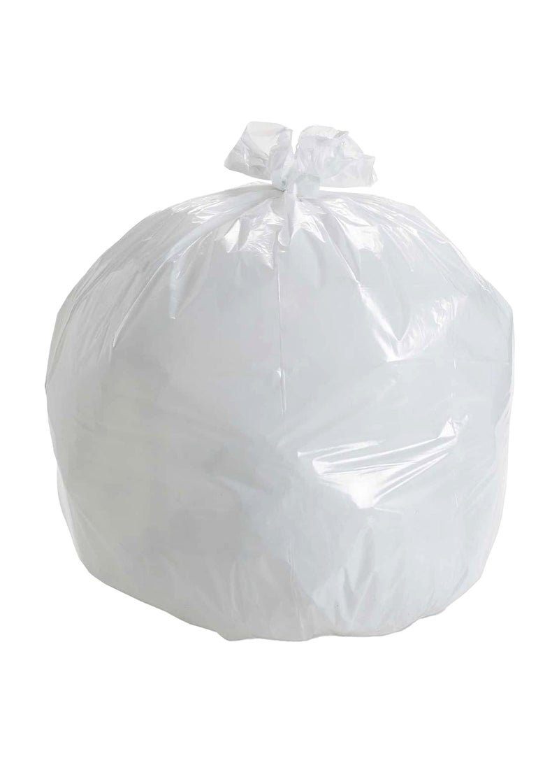Ideal Pack Biodegradable White Trash Bags – 10 Gallon | 56 x 60 cm | 50 Pieces | Durable & Leak-Resistant Bin Liners for Home, Kitchen, Office & Bathroom Use - Image 3