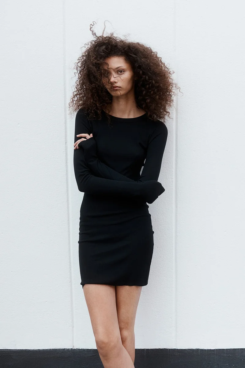 H&M Ribbed Bodycon Dress
