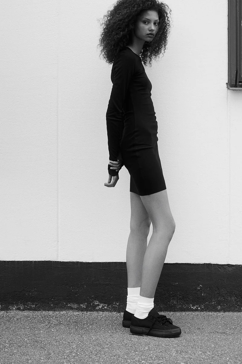 H&M Ribbed Bodycon Dress
