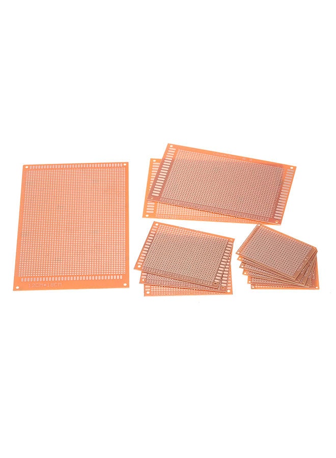NIBEMINENT 12-Piece Prototype Universal Printed Circuit Board DIY Kit Brown - Image 4