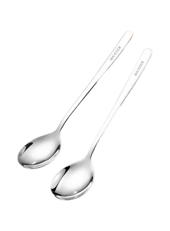 MAX COOK (Maxcook) 316L Stainless Steel Soup Ladle And Spoon, Large Round-Bottom Serving Spoon And Rice Spoon, 2-Piece Set Mcgc8475 - Image 1