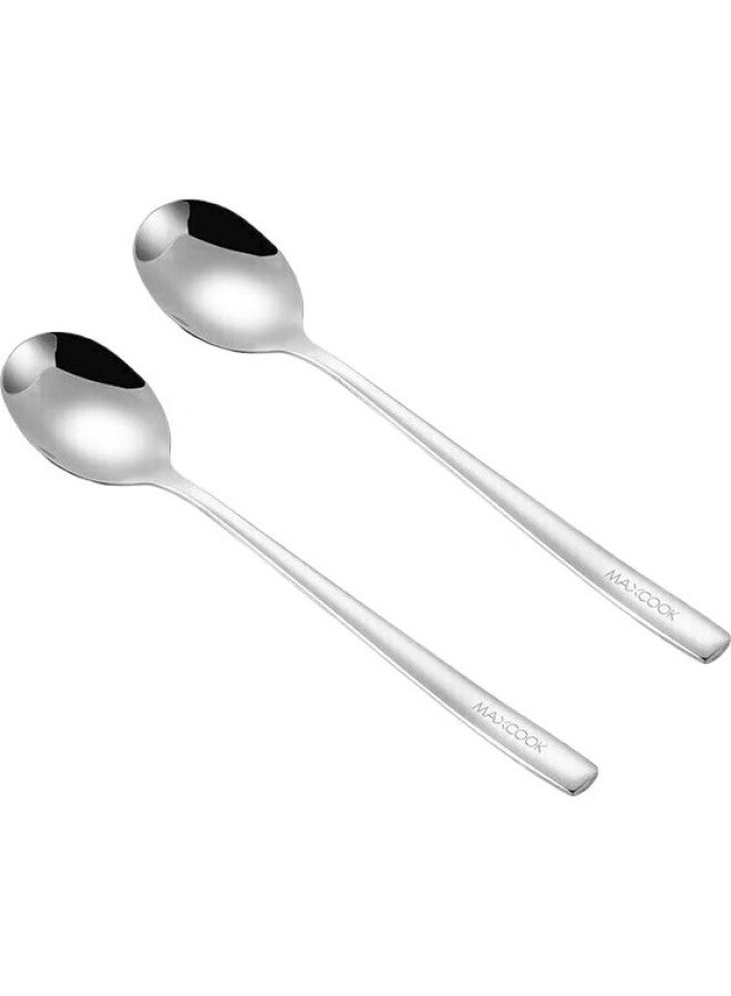 MAX COOK (Maxcook) 316L Stainless Steel Soup Ladle And Spoon, Large Round-Bottom Serving Spoon And Rice Spoon, 2-Piece Set Mcgc8475 - Image 3