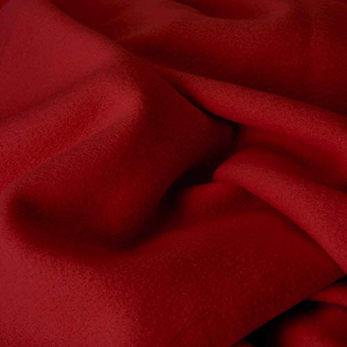 Purav Light Fleece Blanket for Double Bed Soft, Woolen, Winter & Traveling Blanket Ideal AC & Warm Bedsheets & All-Season Blanket Polar Fleece & Micro Mink -90" X 90''-1 Pc, Maroon - Image 2