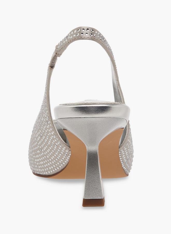 Elle Women Kitten Heel Slingback Shoes - Image 5