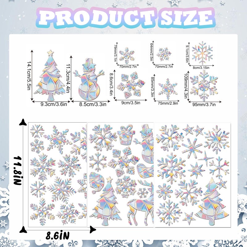 DHQH Winter Bulletin Border Decoration  Winter Classroom Snowflake Cutouts for Bulletin Board Christmas Party Home Wall Office Decor (Snowflake) - Image 2