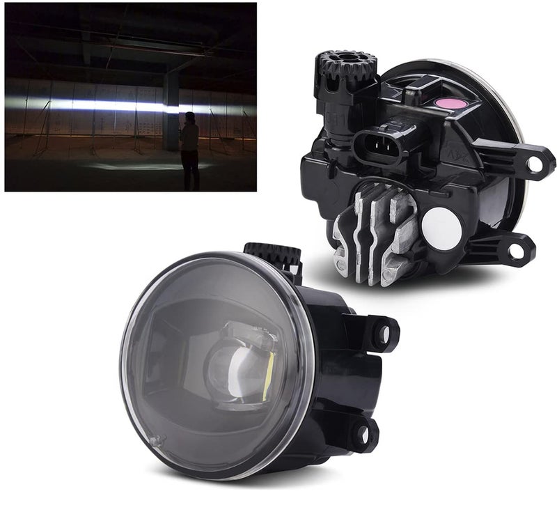 SIEMID New Generation LED Fog Lights Upgrade with Chrome Bezels Compatible with Lexus GS200TGS300GS450H RX450hRX350 ES350 LX570 IS250IS300IS350 NX200T HS250H IS F 2007 2009 2013 2018