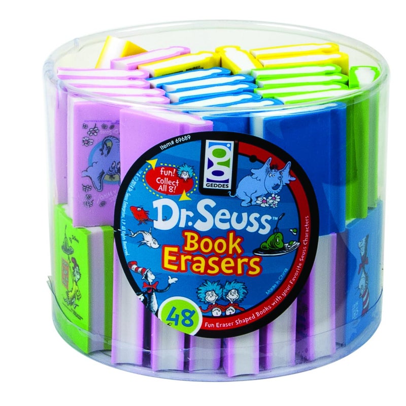 Geddes Raymond Geddes 69689 Dr Seuss Book Erasers For Kids (Pack of 48) - Image 2