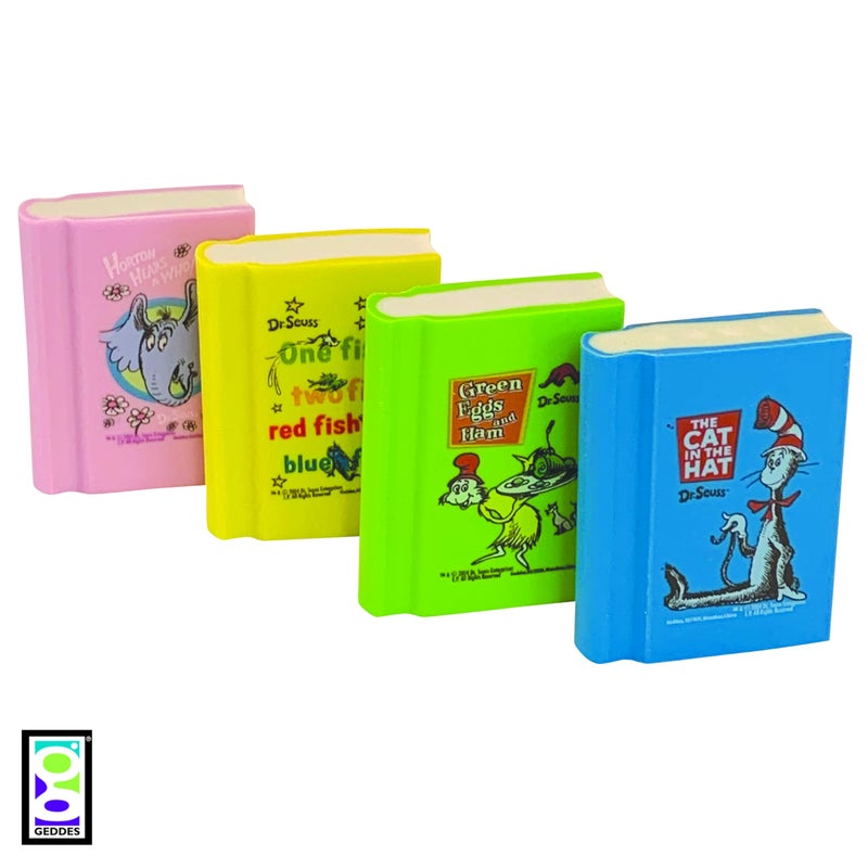 Geddes Raymond Geddes 69689 Dr Seuss Book Erasers For Kids (Pack of 48) - Image 3