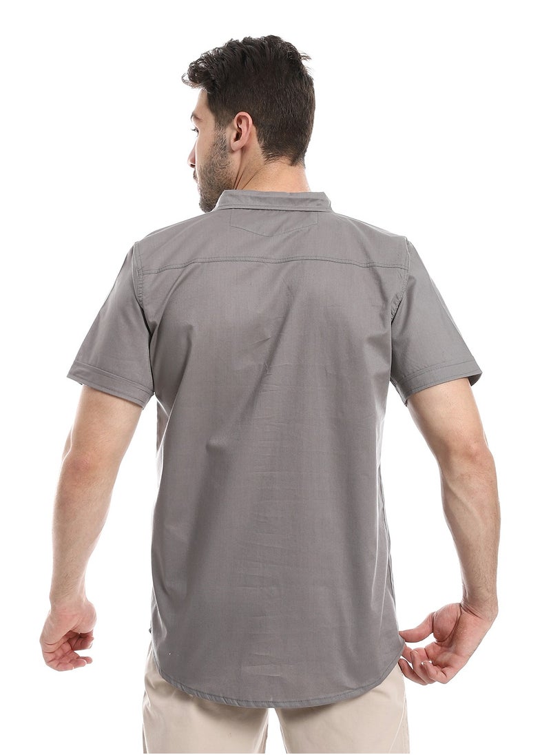 Caesar Mens Casual Shirt With Half Sleeves  - Image 3