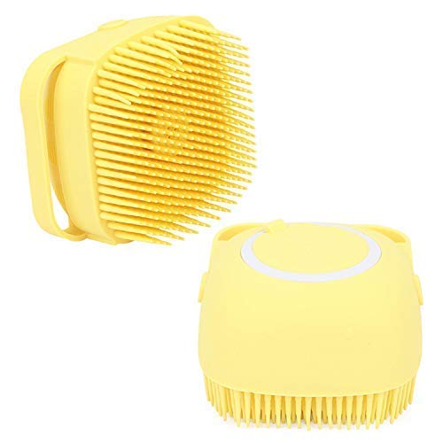 SHIV Silicone Bath Brush with Hooks Baby Showers Silicon Cleaning Brushes Massage Skin Scrubber Can Fill Shampoo (Multi Colour) (Brush) - Image 3