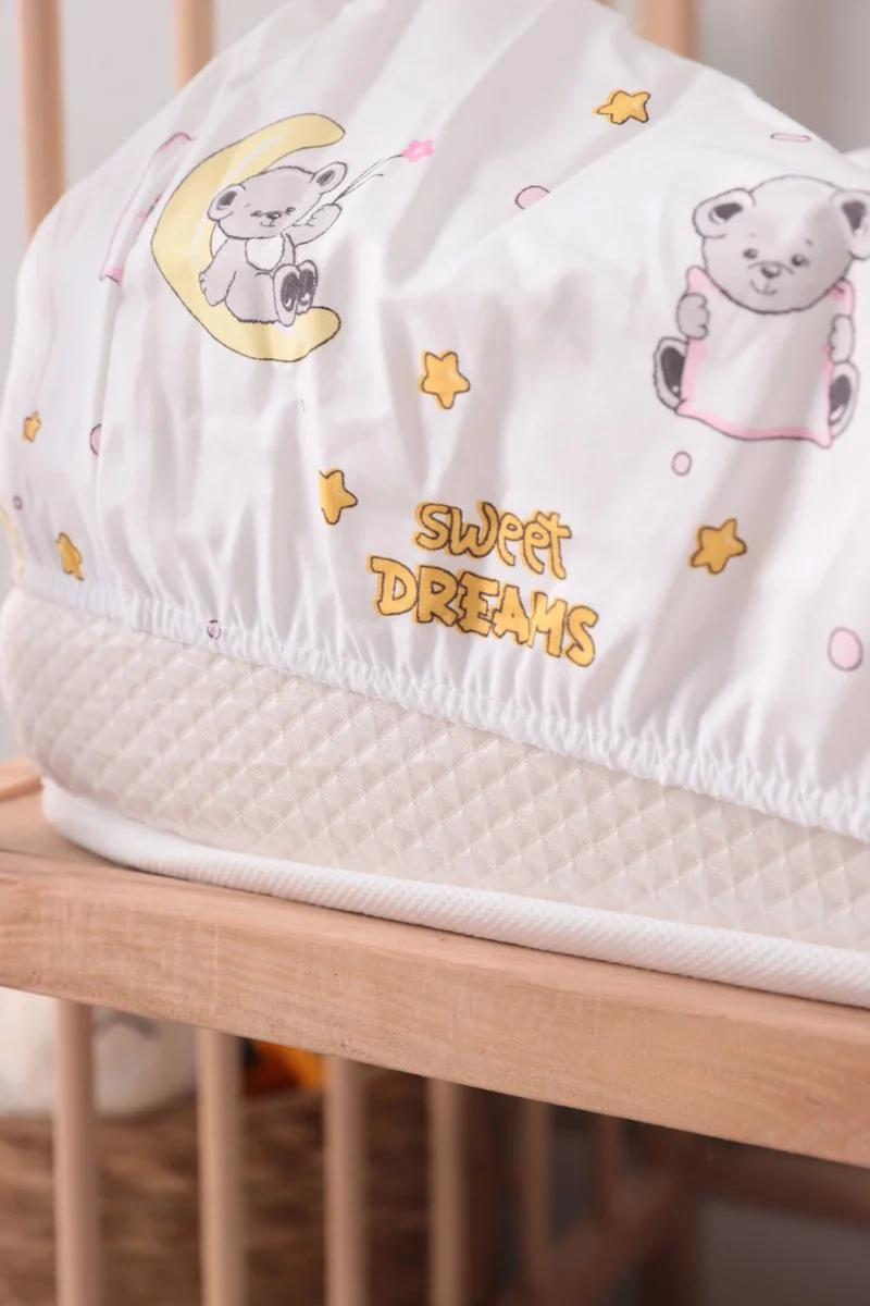 Favora Baby 100% Cotton Dream Sweet Baby Duvet Cover Set - Pink