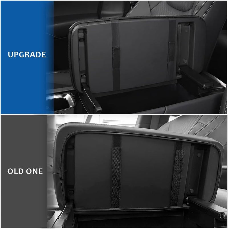 DEYTOP Center Console Cover for Lexus RX350 RX350h RX450h+ RX500h 2023 2024 2025 Accessories Car Armrest Cover for Lexus RX 350 2023 Accessories Anti-Scratch Leather Armrest Protector (White) - Image 2