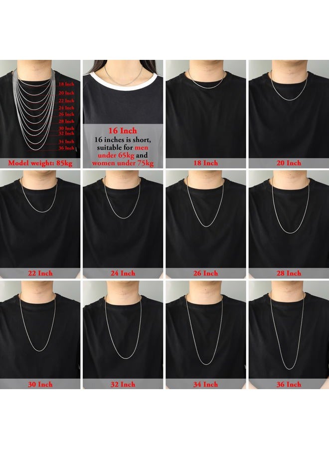 HolyFast 2-10mm Twist Chain Necklace Stainless Steel Necklace 16-38 Inches Men Women Jewellery 4mm wide-16 inches - Image 2