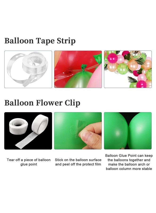Pllieay حامل قوس بالونات بارتفاع 6.5 قدم مع قاعدة، مجموعتان من حامل عمود البالونات بقياس 78.7 بوصة مع قاعدة ونقطة غراء البالونات لبرج البالونات لحفلات الزفاف وأعياد الميلاد والديكور - Image 5
