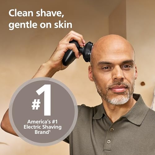 Norelco Philips Norelco Head Shaver Pro 5000 Series - Electric Shaver for Men and Women, 360° Flexing Head & ComfortCut Blades for Clean Shave, Gentle on Skin, Model HS5980/40 - Image 2
