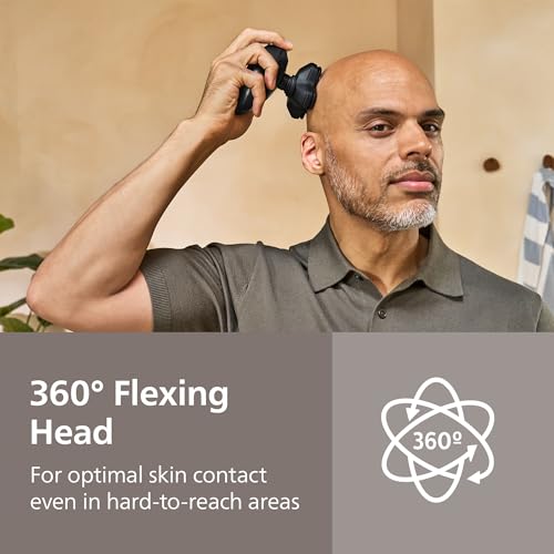 Norelco Philips Norelco Head Shaver Pro 5000 Series - Electric Shaver for Men and Women, 360° Flexing Head & ComfortCut Blades for Clean Shave, Gentle on Skin, Model HS5980/40 - Image 3