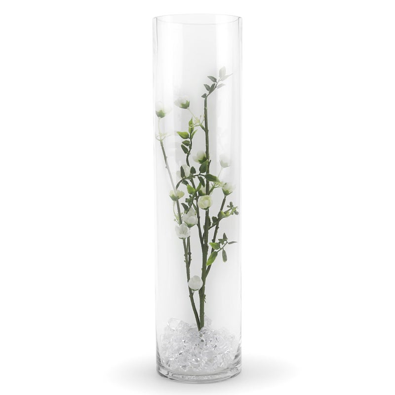 WGVI Quality Thick Weighted Tall Clear Cylinder Glass Vases, 4" W x 16" H, Flower Arrangement Floating Candle Holders Wedding Centerpieces Event Floral Container Accent Home Decor, 1 Piece - Image 4