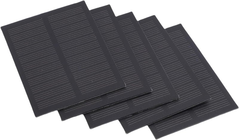 5 Pcs 0.5W Monocrystalline Silicon Solar Cell, High Conversion Efficiency Solar Panel, Small Power Project Device with Efficient Charging, Ideal for Chargers - Image 2