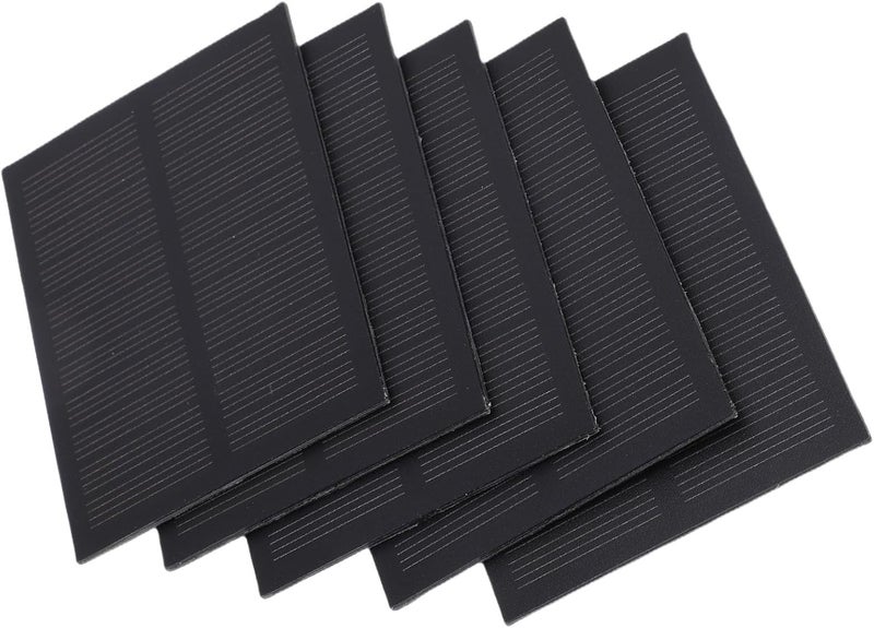 5 Pcs 0.5W Monocrystalline Silicon Solar Cell, High Conversion Efficiency Solar Panel, Small Power Project Device with Efficient Charging, Ideal for Chargers - Image 5