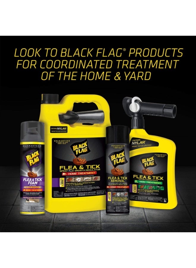 Black Flag Flea and Tick Killer Concentrate Yard Treatment, 32 Ounces, Ready To Spray, Quickflip Hose End Sprayer - Image 2