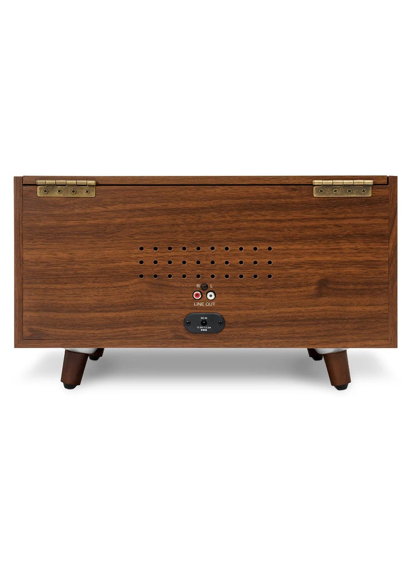 Victrola Century Signature 6-in-1 Vinyl Record Player & Music Center - 3-Speed Turntable, CD & Cassette Player, VINYLSTREAM, Bluetooth & 3.5mm Aux, Record Player with Speakers, Walnut - Image 4