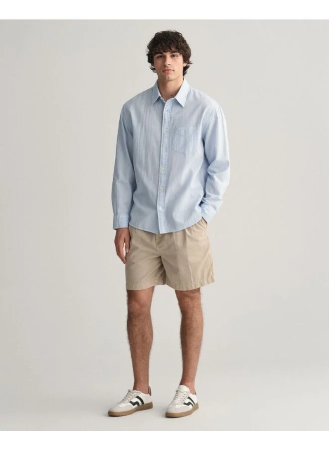 غانت Gant Relaxed Fit Pinstriped Seersucker Shirt