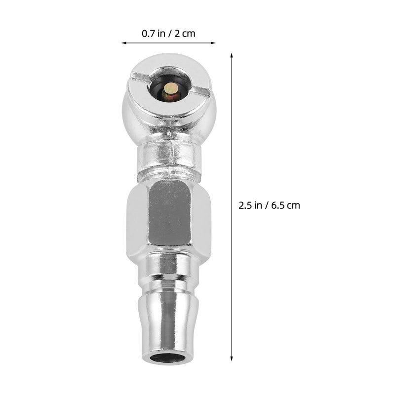 Tire Air Chuck With Quick Connect Coupler For Car Air Compressor Inflator Nozzle And Repair Tool - Image 2