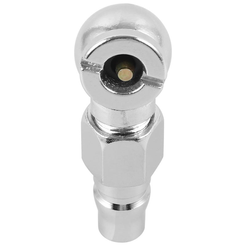 Tire Air Chuck With Quick Connect Coupler For Car Air Compressor Inflator Nozzle And Repair Tool - Image 1