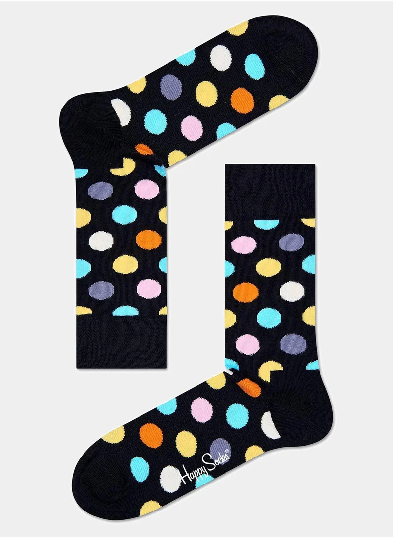 Happy Socks Embroidered Big Dot Sock