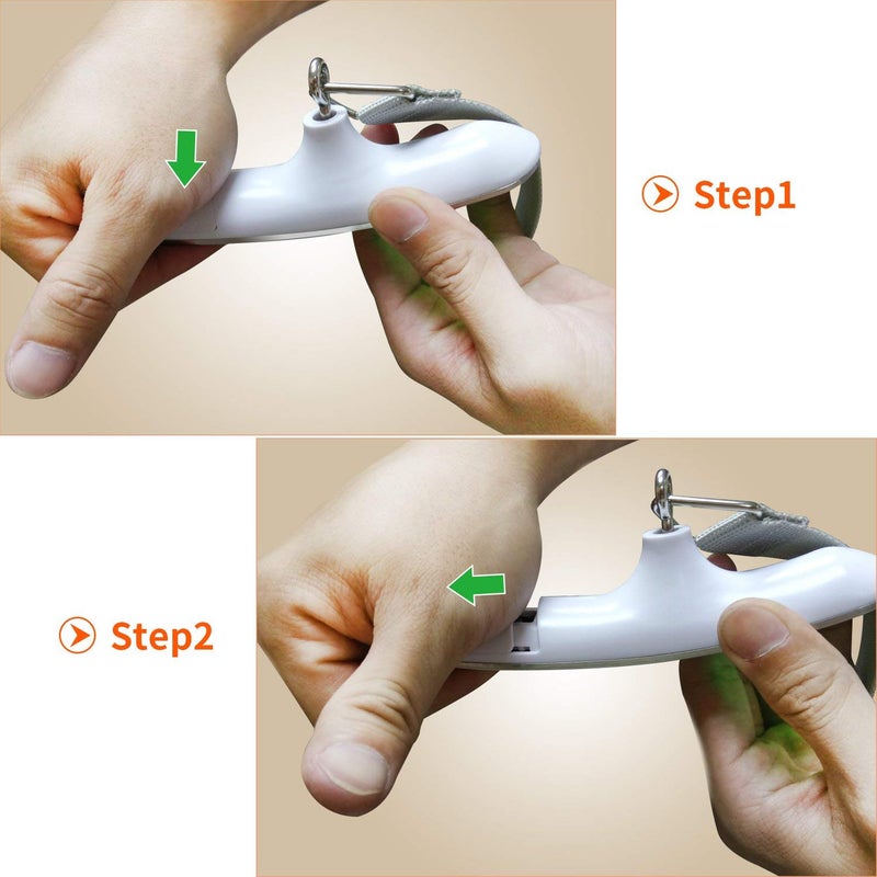 Moca ميزان سفر رقمي للأمتعة مع وظيفة تحذير الوزن الزائد، ميزان إلكتروني محمول باليد مع خطاف، 50 كجم وشاشة عرض LCD مضاءة للخلف لحقيبة السفر (البطارية مشمولة) - Image 3