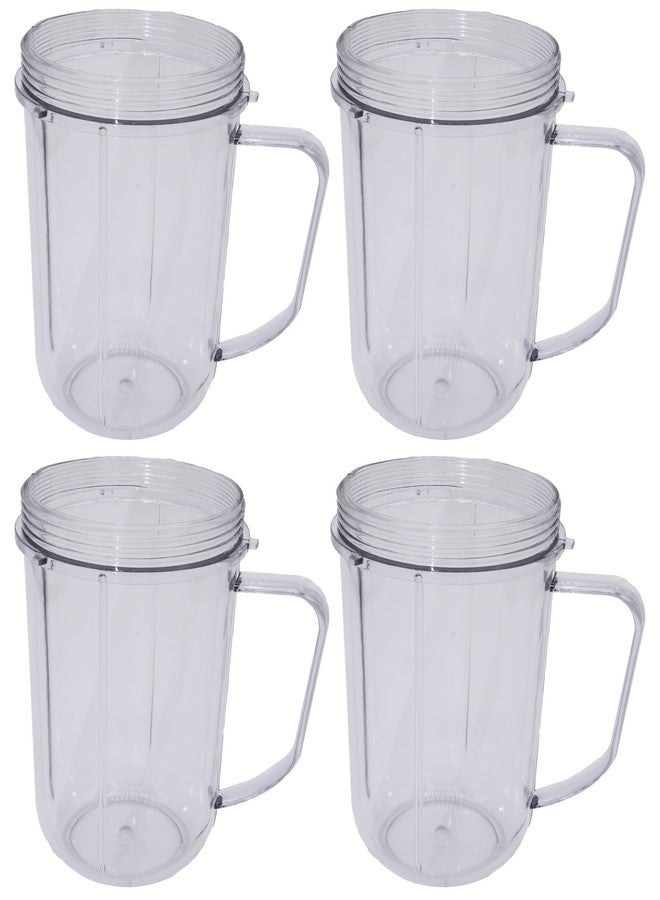 بليندين مجموعة من 4 أكواب حفلات سعة 16 أونصة من Blendin، متوافقة مع خلاطات ماجيك بوليت MB-1001، MB-1001B، MBR-1101، MBR-1701، MBR-1702، MBR-0301 بقوة 250 واط. - Image 1