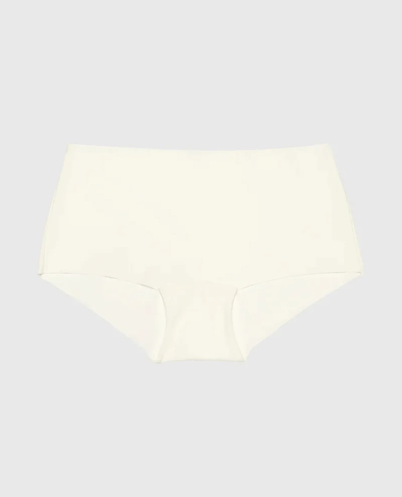 La Senza La Senza No Show Boyshort Panties In Ivory Microfabric