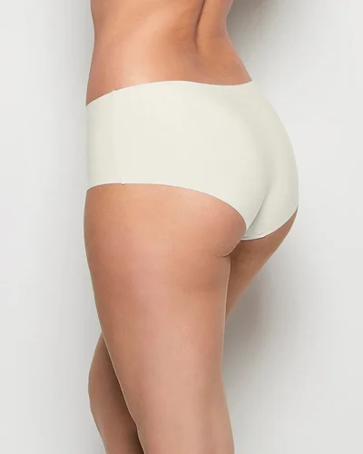 لا سينزا La Senza No Show Boyshort Panties In Ivory Microfabric