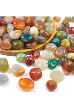 KASTWAVE Decorative Polished Rocks, 0.5lb Colorful Pebbles, 0.8-1.5 cm Natural Mixed Color River Rocks for Plants, Fish Tank Rocks, Garden Rocks, Vase Fillers, Outdoor Decorative Stones and Landscaping Rocks  - Image 1
