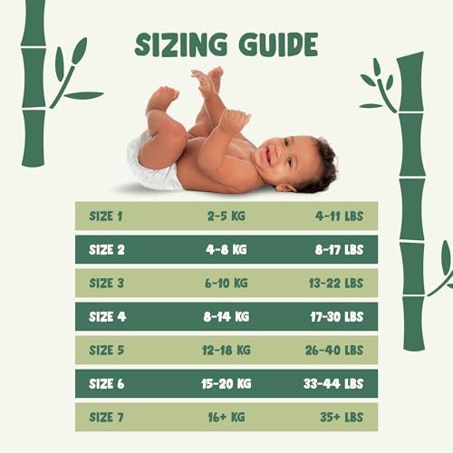 Naty Bamboo Viscose Baby Diapers – Silky Soft, Plant Based, Dermatologically Tested for Sensitive Skin & Super Absorbent (Size 1, 88 Count) - Image 5