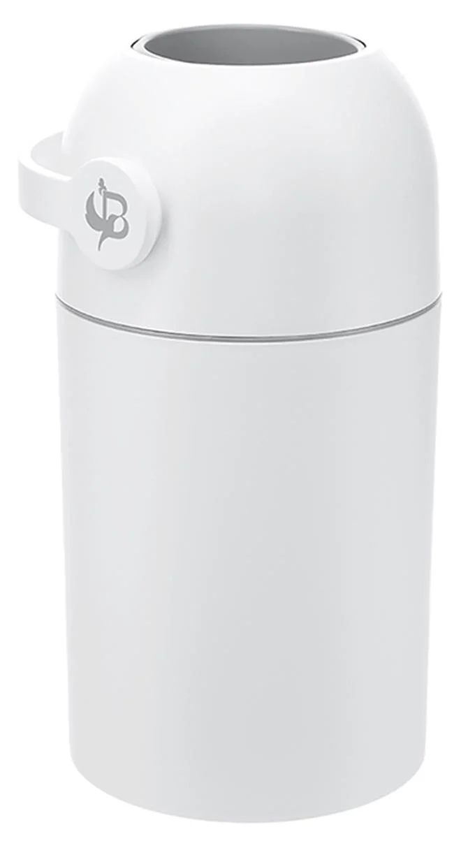 Bumble & Bird Diaper Pail Nappy Disposal Binwhiteod Orless Easy Refillno Preset Bag Size