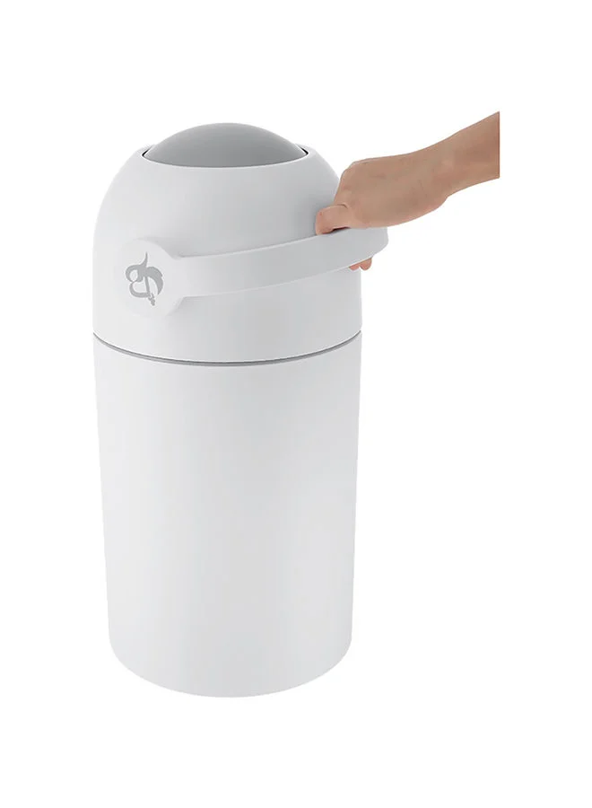 Bumble & Bird Diaper Pail Nappy Disposal Binwhiteod Orless Easy Refillno Preset Bag Size