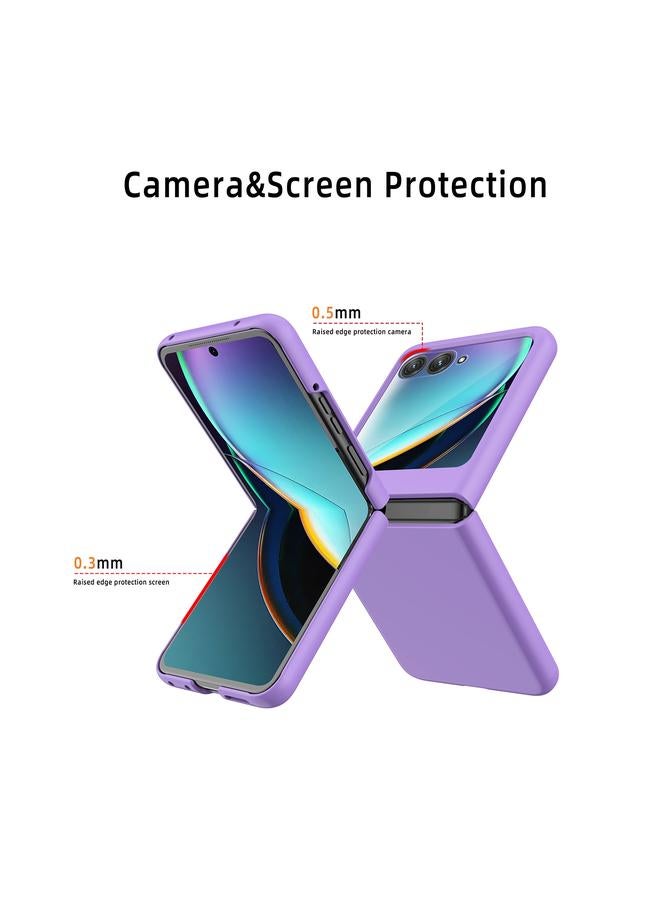 اس-توب جراب لهاتف Motorola Razr 50 Skin Feel Oil Spray مدمج مع جراب هاتف الكمبيوتر الشخصي - Image 5