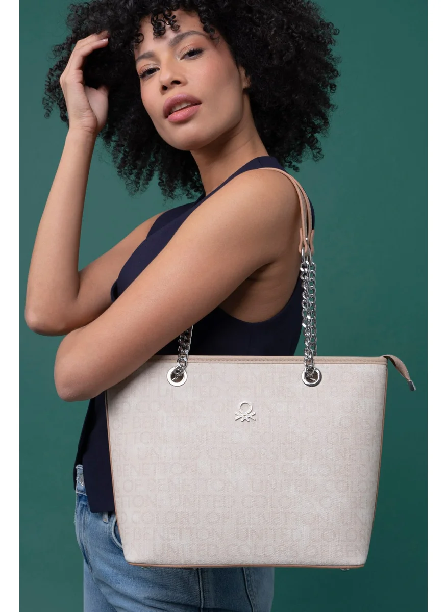 يونايتد كولورز أوف بينتيون Benetton Women's Shoulder Bag Beige BNT1279