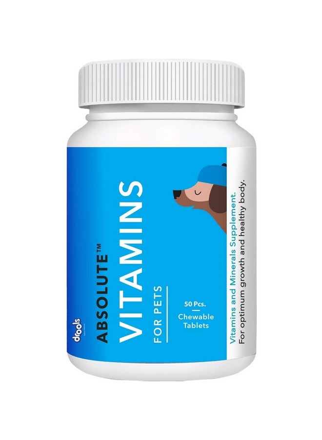 Drools Absolute Dog Supplement Tablet, Vitamin 175G 50 Pieces Jar - Image 1
