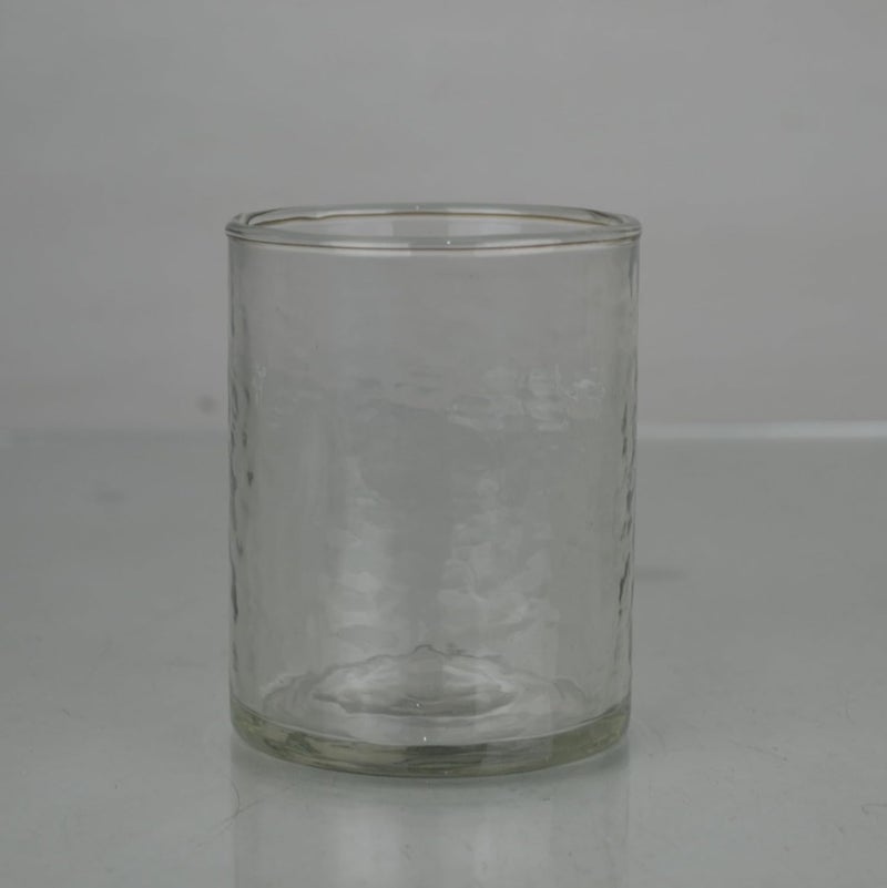Decent Glass Tealight Candle Holders Glass Hammered Design Tea Light Votive for Home Decoration Gift Candle Votives Clear - Image 2