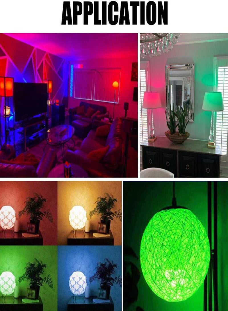 Color Changing Light Bulb, 17Colors E12 Candelabra Led Light Bulb, 3W 350LM Multicolor Led Bulb with Remote Control, 4 Modes LED Light Bulbs for Home/Decoration/Party/KTV Mood Lighting (2 Pack) - Image 4
