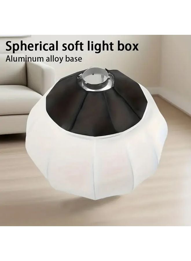 Premium White Heavy Duty Photography Soft Light Ball With Aluminum Base Portable Foldable Fill Light For Studio Live Streaming - Image 4