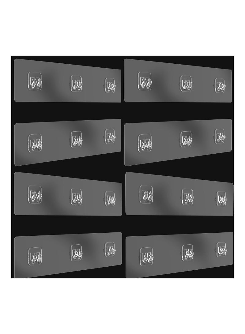 Adhesive for Shower Caddy Adhesive Replacement Stickers Sticky Pads - Shower Shelf Adhesive for Shower Caddy, Bathroom Storage Shelves and Kitchen Racks 8 Pack - Image 1